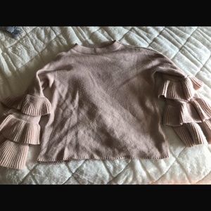SHEIN Layered Sleeve Pink Crew Neck